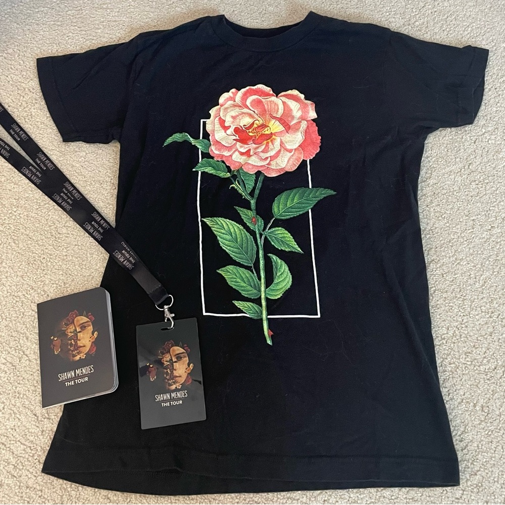 Shawn Mendes 2019 World Tour Shirt, Lanyard, and Passport